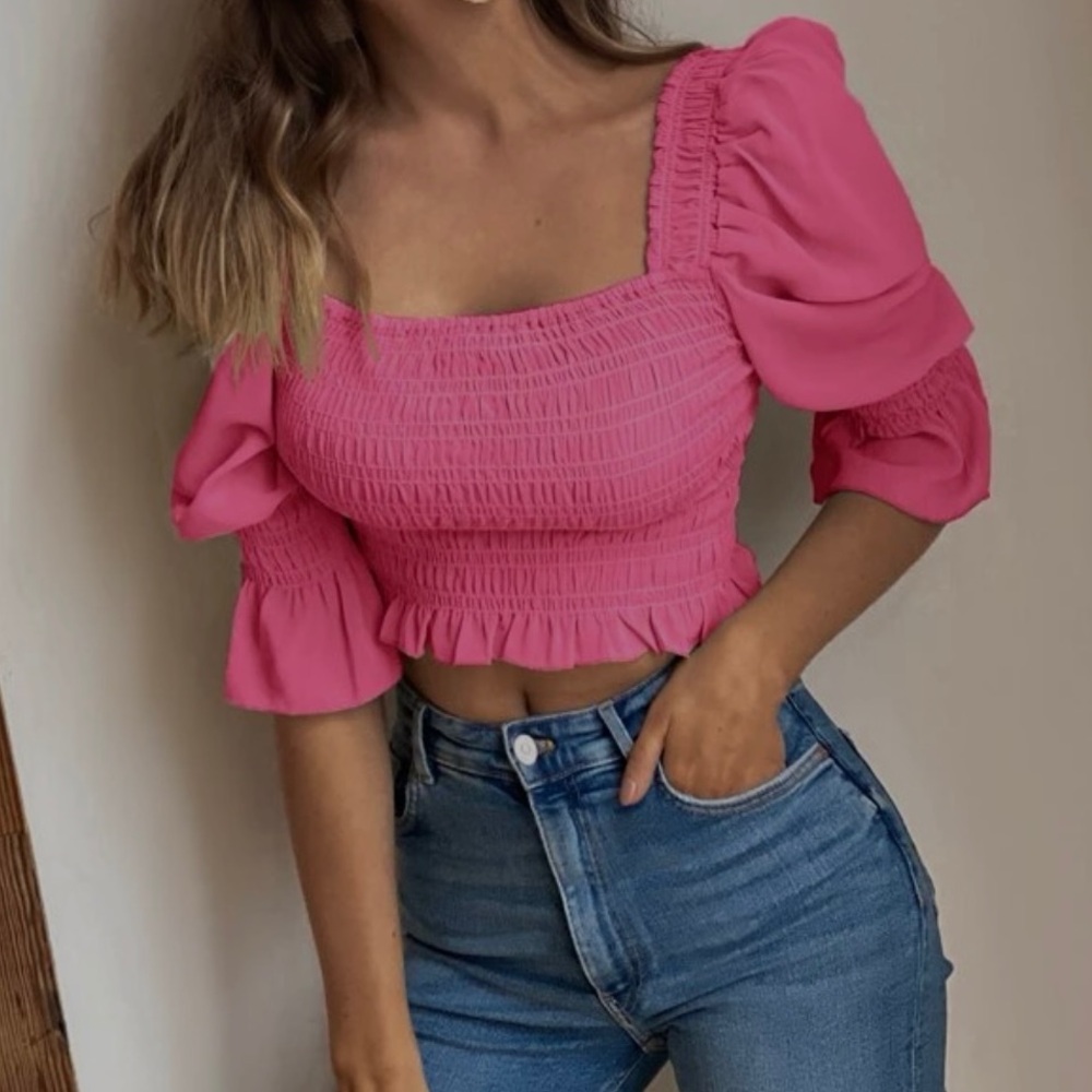 Pink blouse